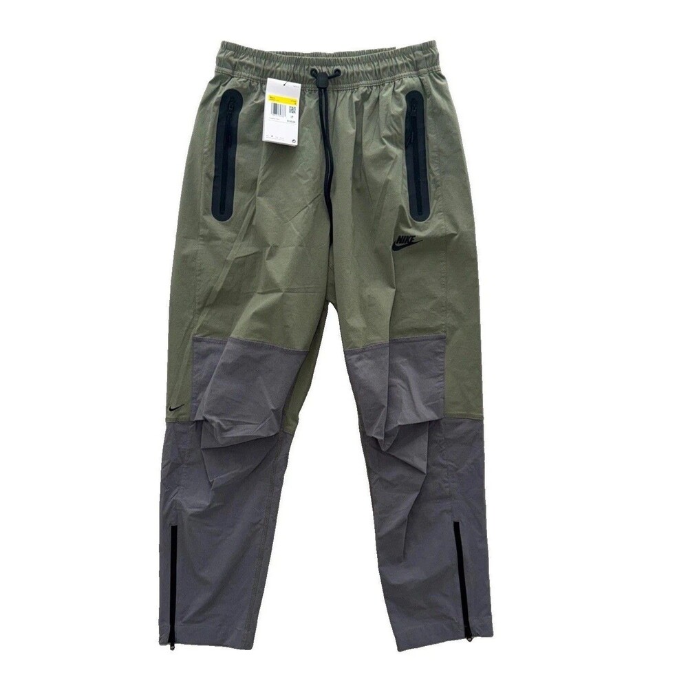 NWT $125 Nike Tech Woven Track Pants Green/Grey Men’s Size Small HM8241-015